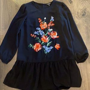Floral peplum dress